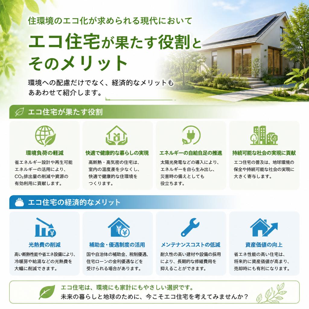 エコ住宅の重要性とメリット
