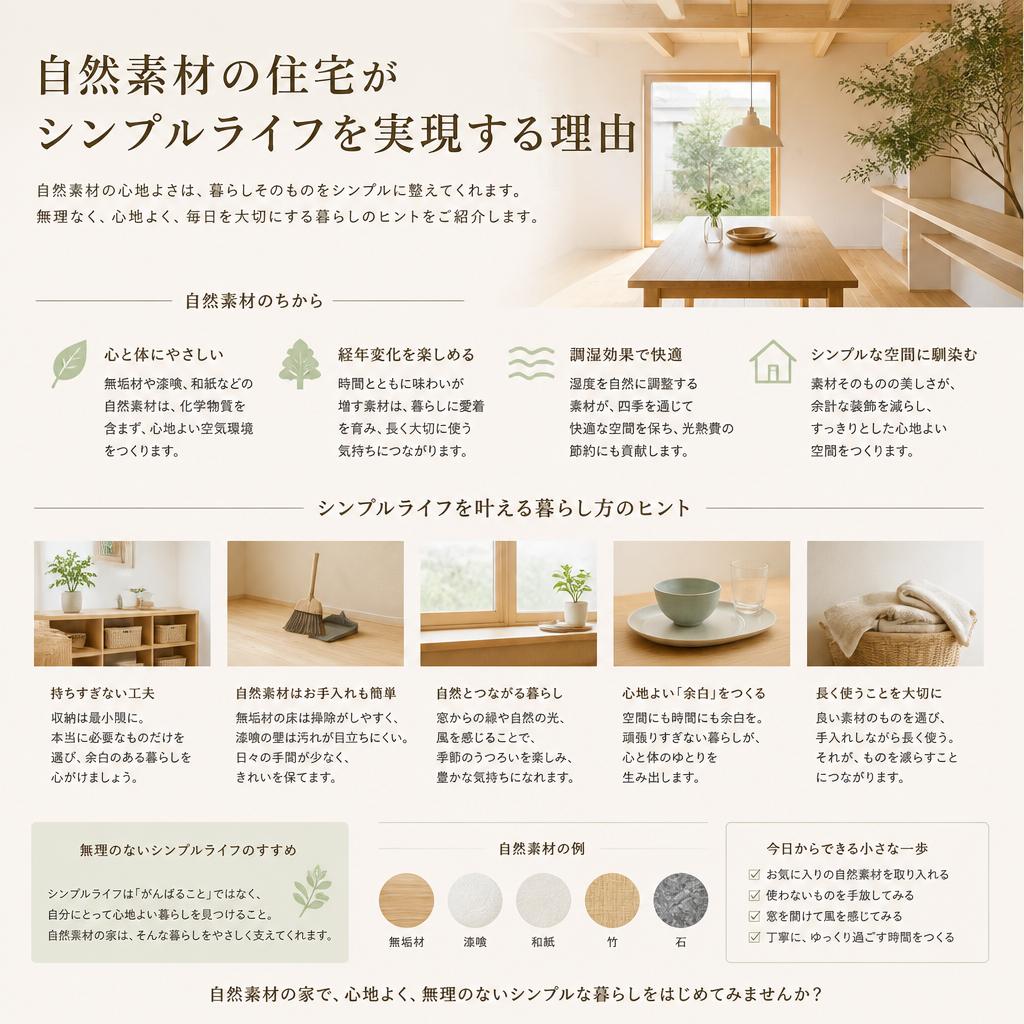 シンプルライフの実現