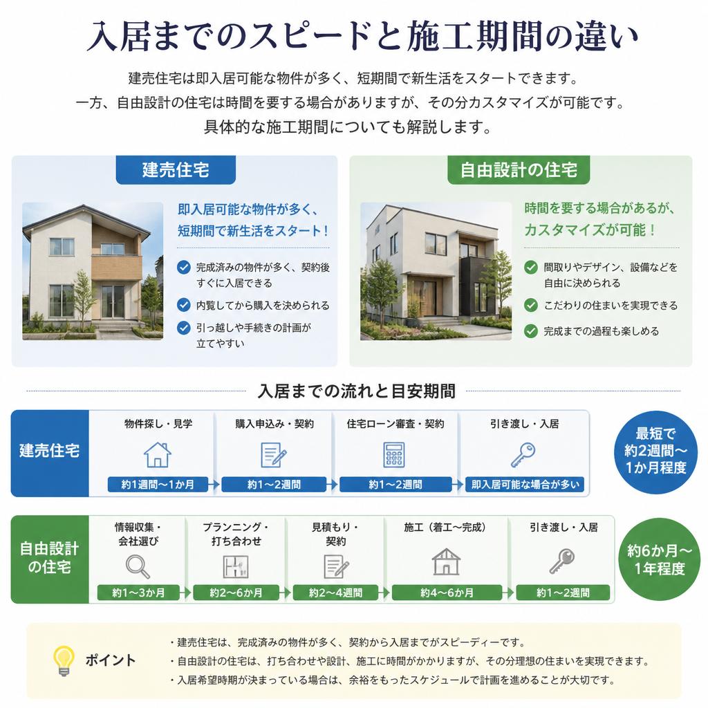 施工期間の違い