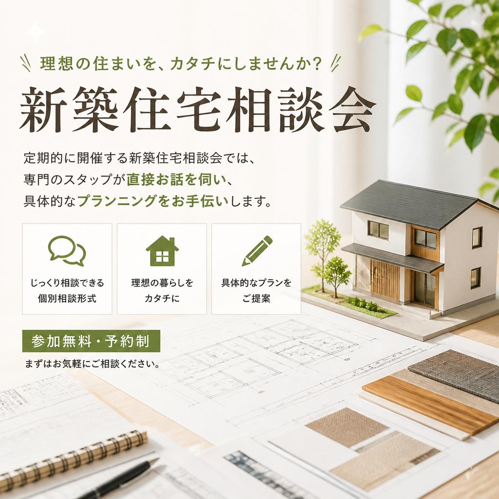 新築住宅相談会のご案内