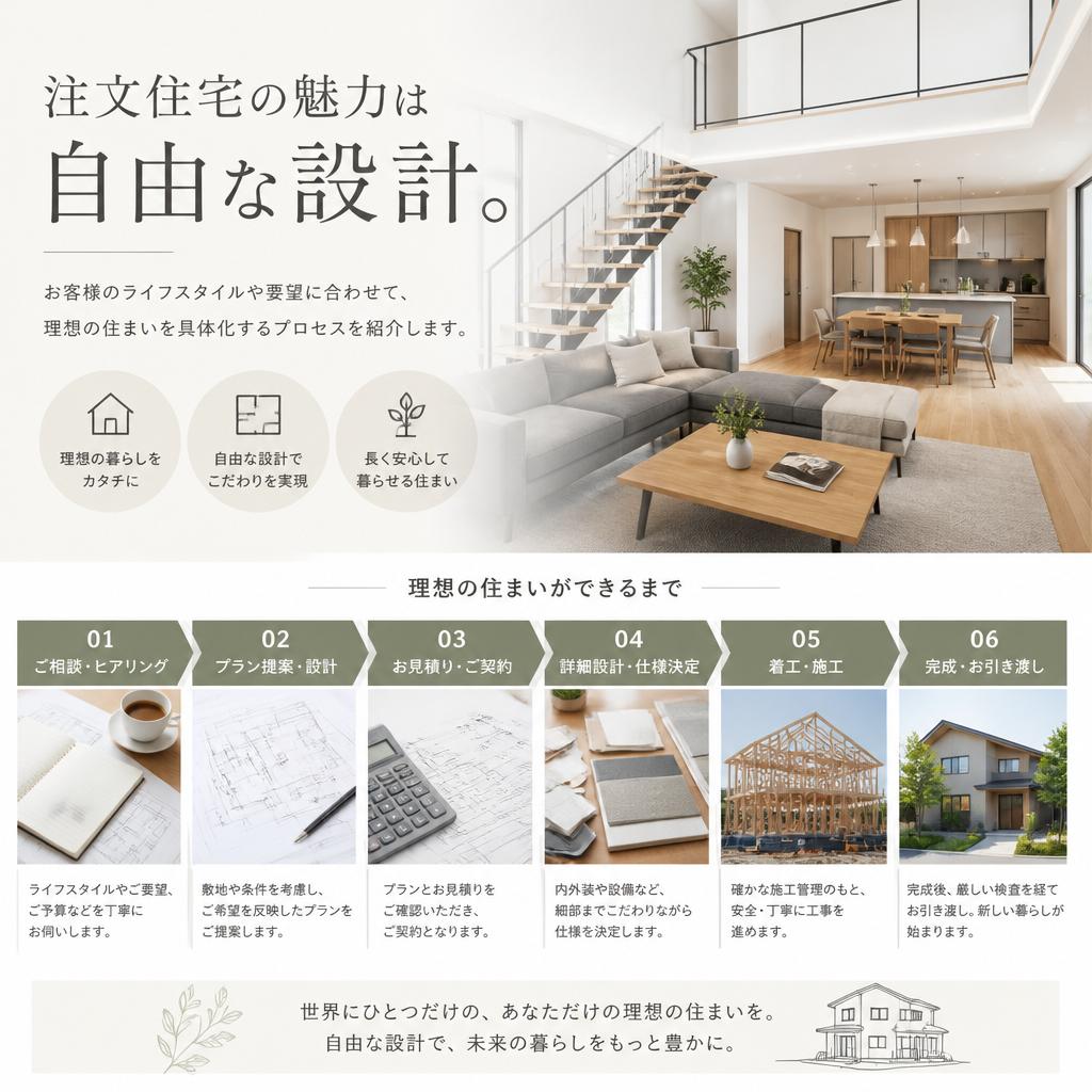 自由設計で理想の家づくり