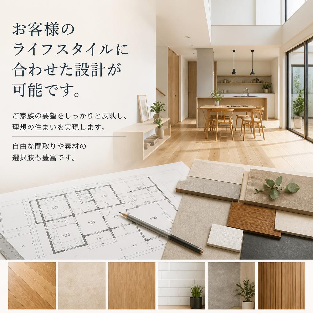 自由度の高い設計