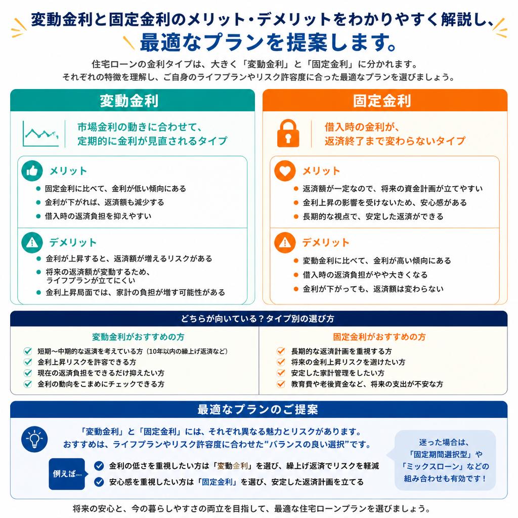 金利が変わる時代、賢く選ぶ住宅ローン
