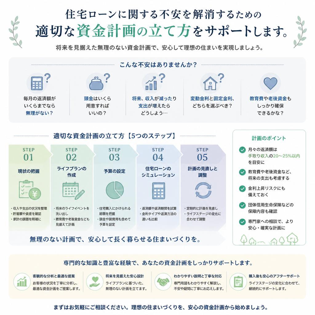 安心の資金計画を一緒に立てよう