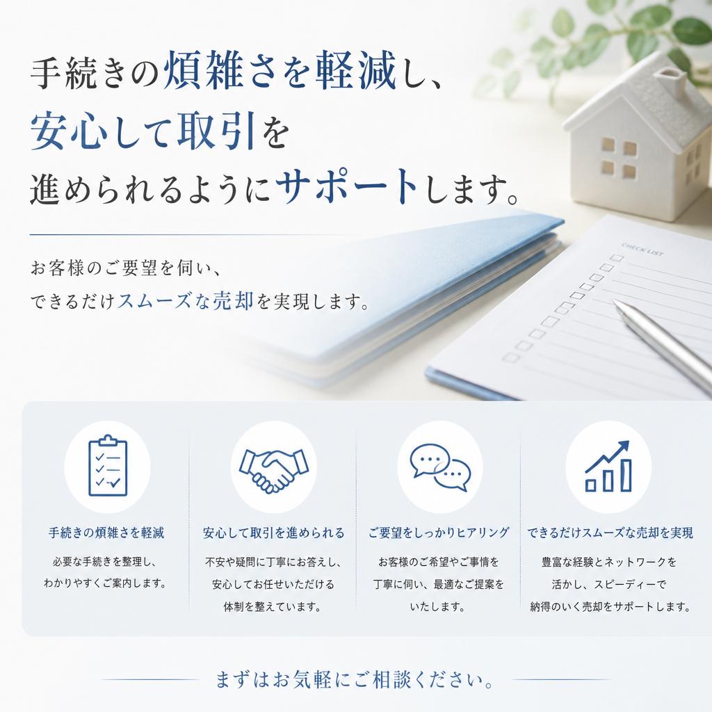 スムーズな売却プロセス