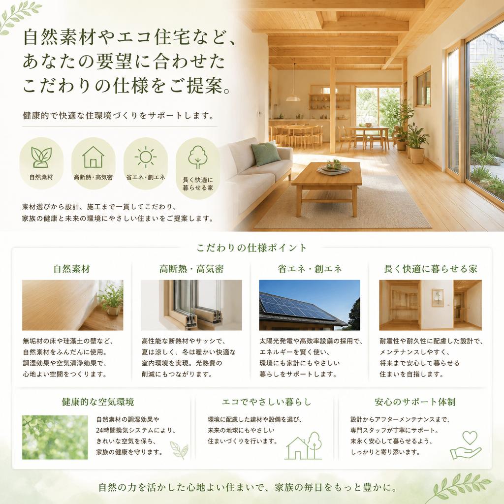 こだわりの仕様